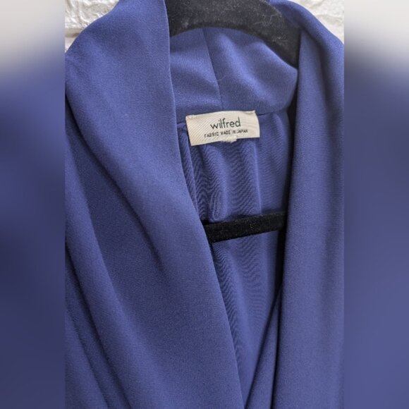 Wilfred Blue Draped Dress - Picture 2 of 5